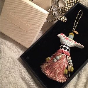 Mackenzie Childs Bird Tassel & Gift Box Flowers